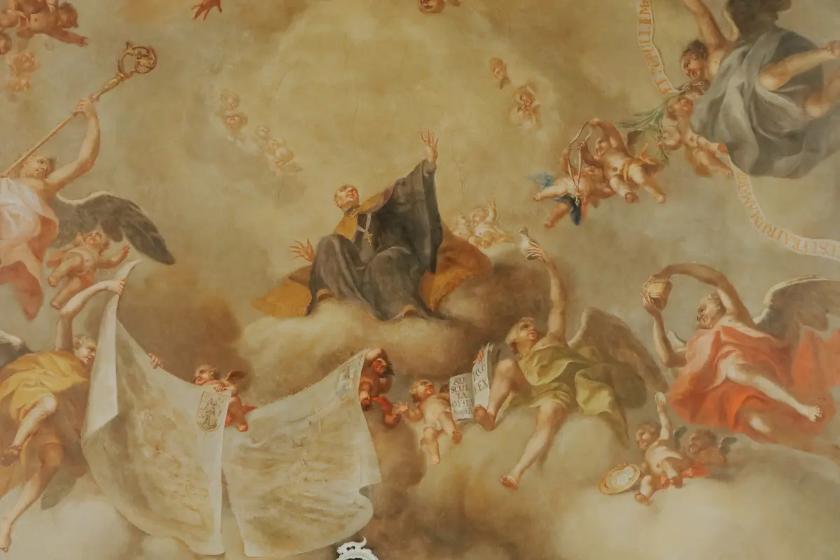 Comparison of traditional canvas painting and digital illustration on a screen, highlighting old and new artistic mediums.