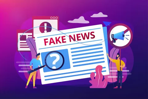 Fake news detection illustration